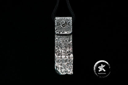 Taoist Talisman Edict: Calming Mantra – Chinese Style Yin-Yang Protection & Fortune-Enhancing Trendy Pendant