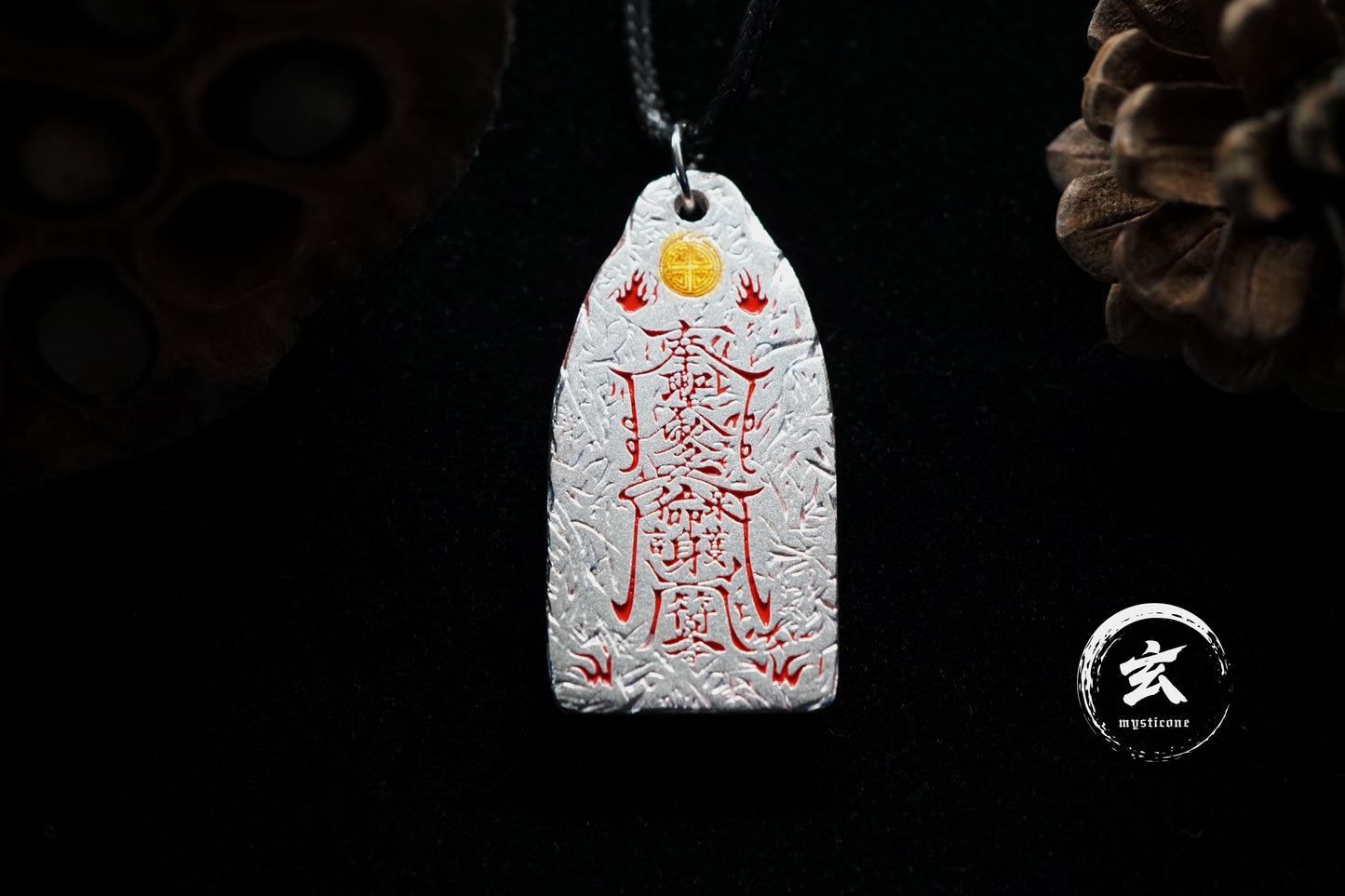 Traditional Chinese Taoist Silver Cinnabar Talisman for Peace & Protection - Trendsetters’ Pick